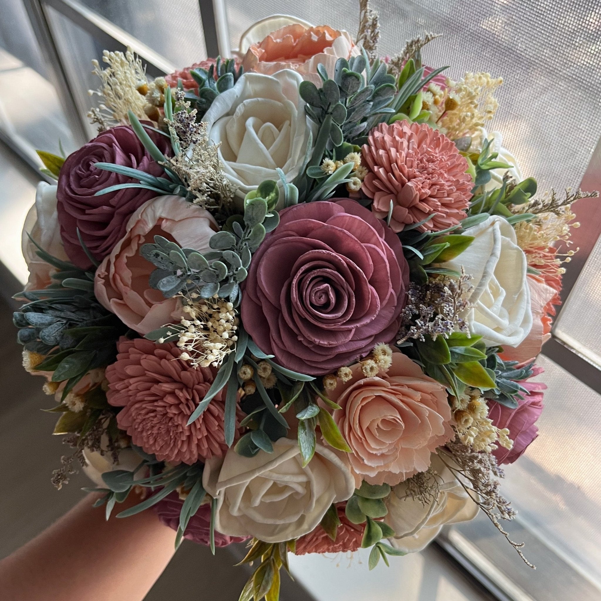 Blushing Bride Classic Bridal Bouquet Wedding Flowers in Baltimore, MD –  The Flower Cart